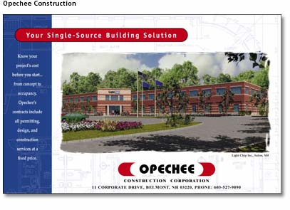 Opechee Construction Ads