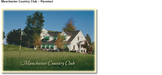 Macnhester Country Club Placemat
