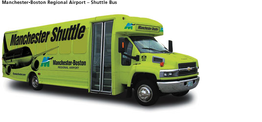 Manchester Boston Regional Airport Bus Graphics