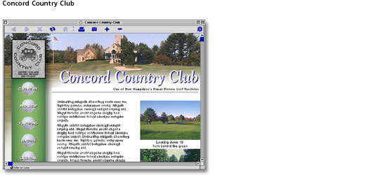 Concord Country Club web site